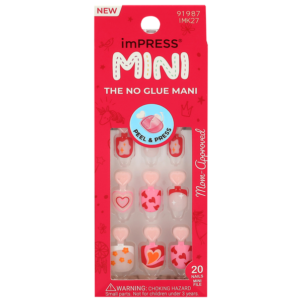 imPRESS Mini No Glue Mani Press On Nails Valentine's Day