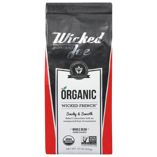 Wicked Joe Organic Wicked French Dark Roast Whole Bean Coffee