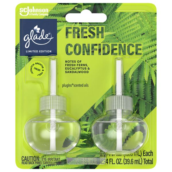 Glade Limited Edition PlugIns Fresh Confidence Air Freshener Refills