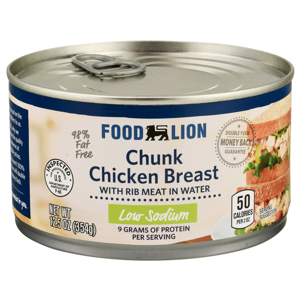 Food Lion Low Sodium Chunk Chicken Breast in Water