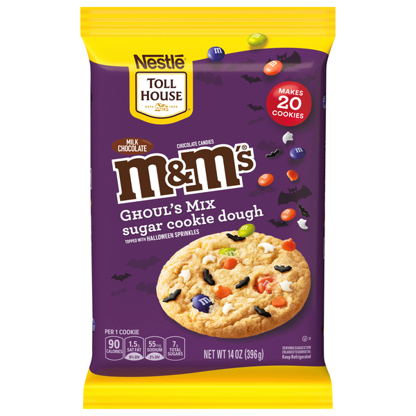 Nestle Toll House M&M's Ghoul's Mix Sugar Cookie Dough - 20 ct