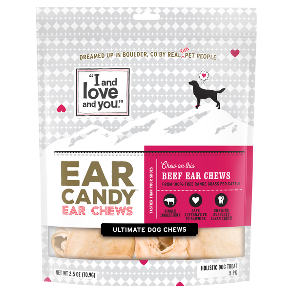 Save on I and Love and You Ear Candy Beef Ear Chews Dog Chews 5 ct