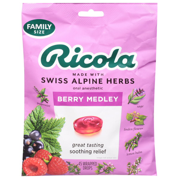 Save on Ricola Oral Drops Berry Medley Family Size Order Online