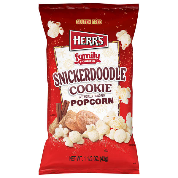 Herr's Gluten Free Family Favorites Snickerdoodle Cookie Popcorn
