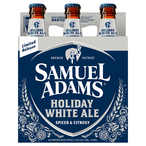 Samuel Adams Holiday White Ale Beer - 6 pk