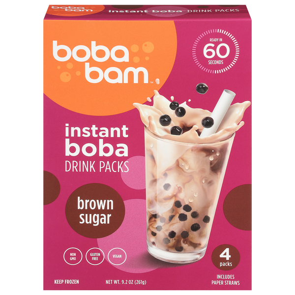 Save on Boba Bam Instant Drink Packs Brown Sugar 4 ct Order Online