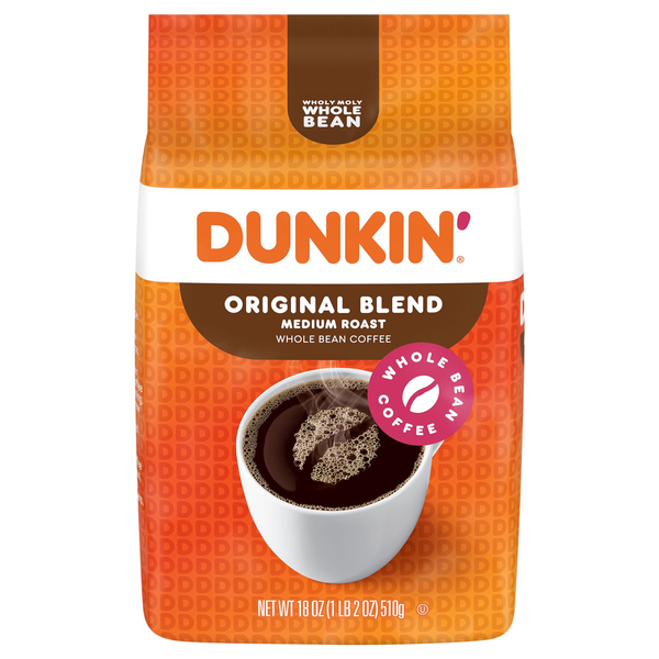 Dunkin' Original Blend Medium Roast Whole Bean Coffee
