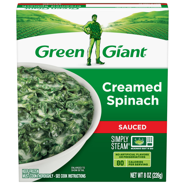 Save on Green Giant Simply Steam Creamed Spinach Sauced Order Online