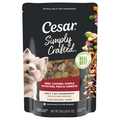 CESAR Simply Crafted Beef Chicken Potato Peas Carrots Dog Food Complement