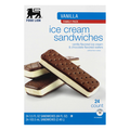Food Lion Vanilla Ice Cream Sandwiches Family Pack - 24 ct