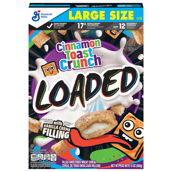 Save on Cinnamon Toast Crunch Loaded Cereal Large Size Order Online