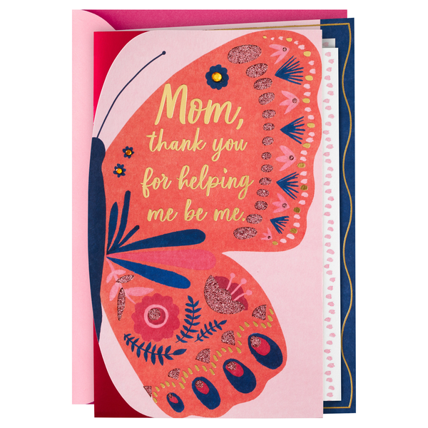 Hallmark Mother's Day Card for Mom Thank You for Helping Me Be Me
