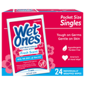Wet Ones Pocket Size Singles Fresh Scent Antibacterial Hand Wipes