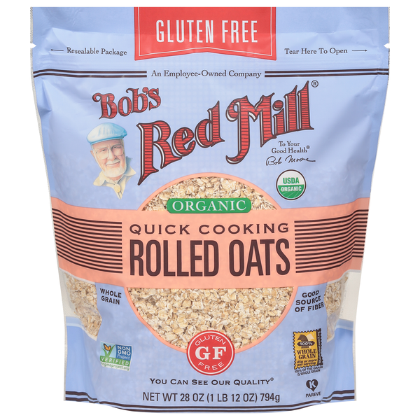 Bob's Red Mill Organic Gluten Free Quick Cooking Rolled Oats