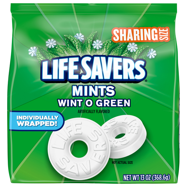 Life Savers Mints Wint O Green Sharing Size