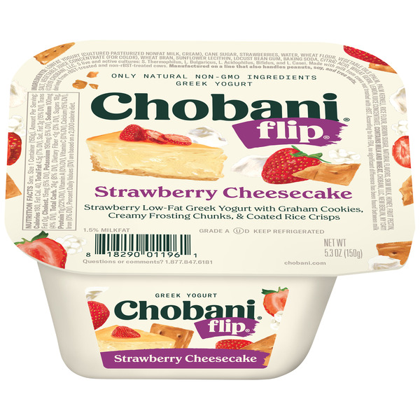 Save on Chobani Flip Greek Yogurt Strawberry Cheesecake Low Fat Order