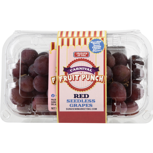 Carnival Red Seedless Fruit Punch Grapes