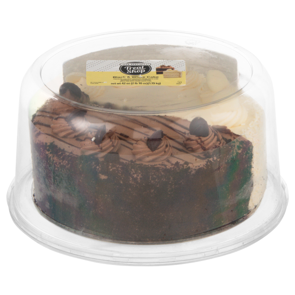 Our Specialty Treat Shop Black & White Cake 8 Inch