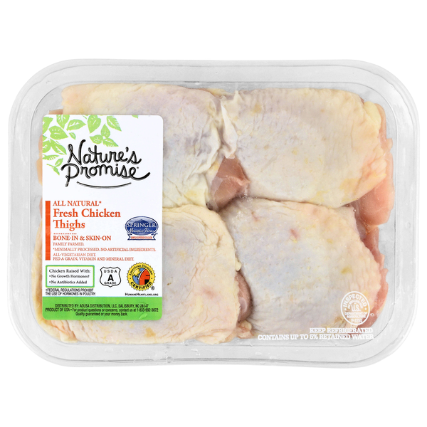 Nature's Promise All Natural Chicken Thighs Fresh