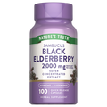 Nature's Truth Gluten Free 2000mg Sambucus Black Elderberry Capsules