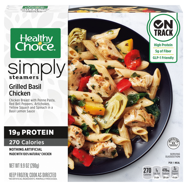 Healthy Choice Simply Steamers Grilled Basil Chicken Frozen Meal
