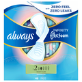 Always Infinity Size 2 Unscented Heavy Flow Pads with Wings