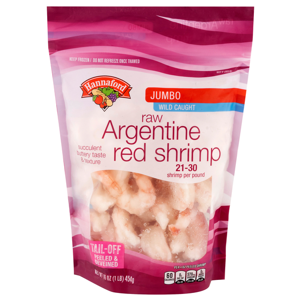 Hannaford Raw Argentine Jumbo Red Shrimp 21-30 ct per lb Frozen