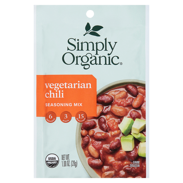 Save on Simply Organic Seasoning Mix Packet Vegetarian Chili Order Online Delivery Giant