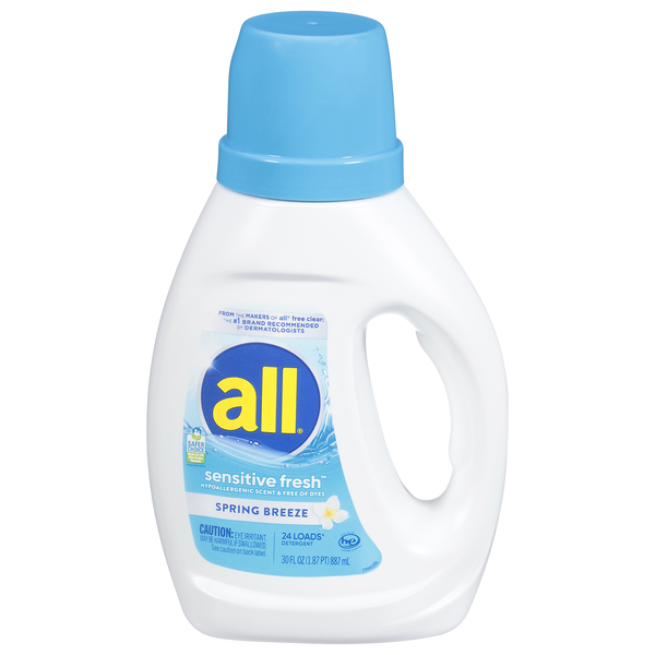 all Sensitive Fresh Spring Breeze Liquid Laundry Detergent