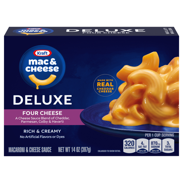 Kraft Deluxe Four Cheese Mac & Cheese Dinner