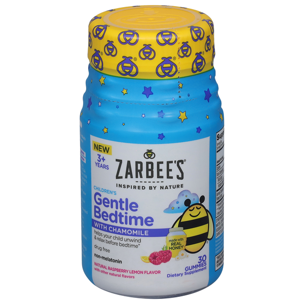 Save on Zarbee's Children's Gentle Bedtime with Chamomile Raspberry Lemon Gummies Order Online
