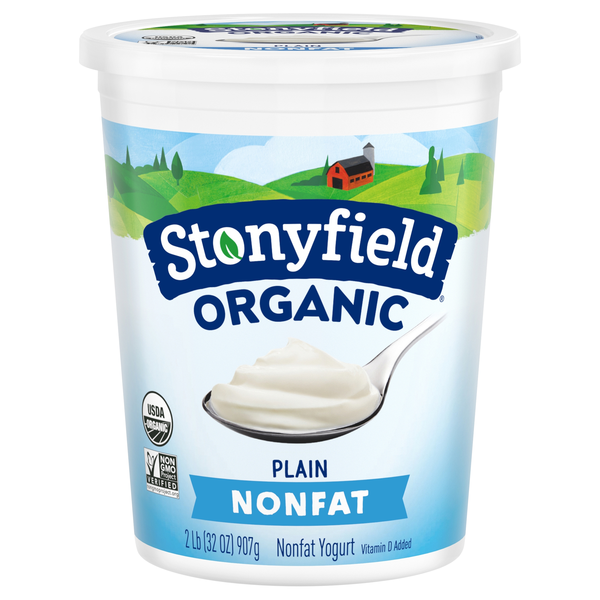 Stonyfield Organic Non Fat Plain Yogurt