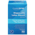 CareOne Latex Exam Gloves Powder Free Disposable