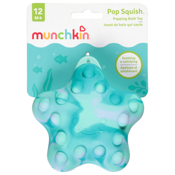 Munchkin Pop Squish Popping Bath Toy 12m+ Blue