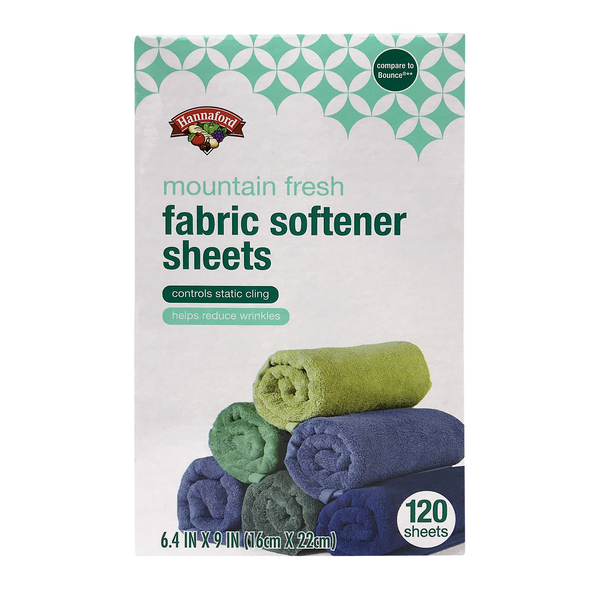 Hannaford Fabric Softener Dryer Sheets Mountain Fresh