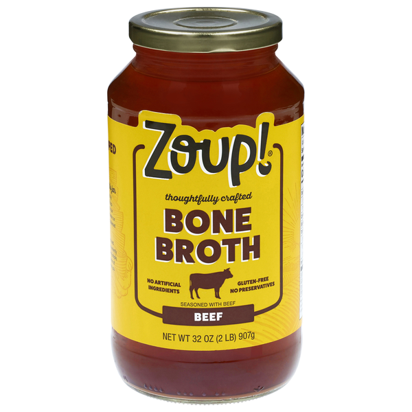 Zoup! Gluten Free Bone Broth Seasoned with Beef