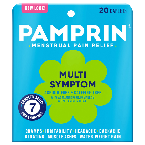 Pamprin Multi-Symptom Maximum Strength Menstrual Pain Relief Caplets