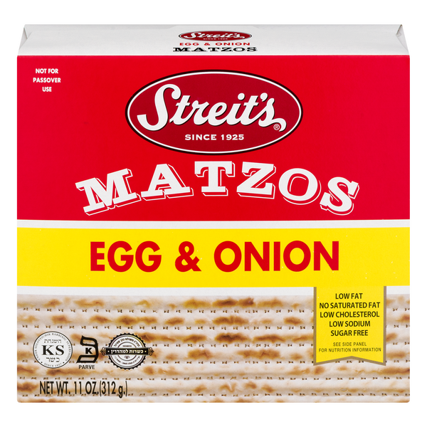 Streit's Kosher Egg & Onion Matzos
