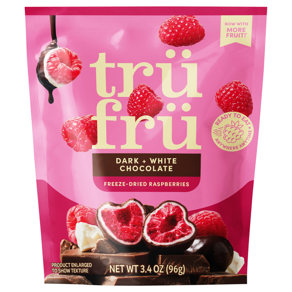 Tru Fru Freeze-Dried Dark + White Chocolate Raspberries