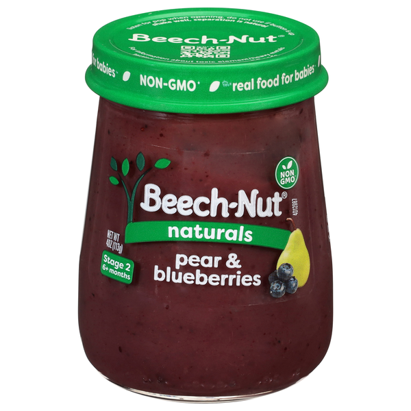Beech-Nut Naturals Stage 2 Baby Food Pear & Blueberries
