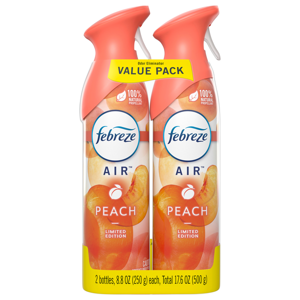 Save on Febreze Air Freshener Spray Peach Limited Edition 2 ct Order