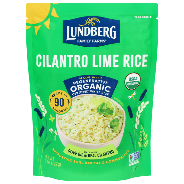 Lundberg 90 Second Microwave Organic Cilantro Lime Rice Mix