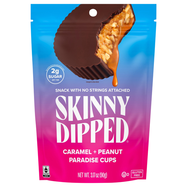 Skinny Dipped Caramel & Peanut Paradise Cups