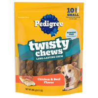 PEDIGREE Twisty Chews Chicken & Beef Flavor Treats for Small Dogs