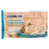 Food Lion Vanilla Flavored White Candy Coating with Microwaveable Tray