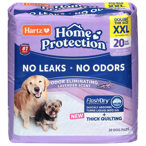 Hartz Home Protection Lavender Scent Dog Pads Size XXL