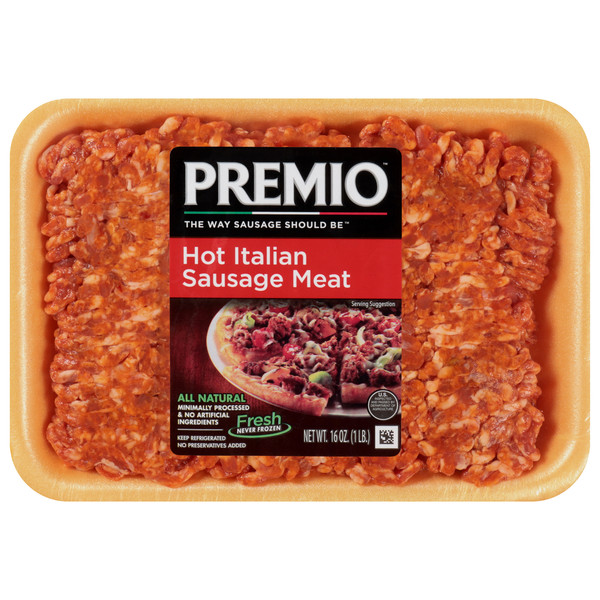 Premio Hot Italian Ground Sausage Meat