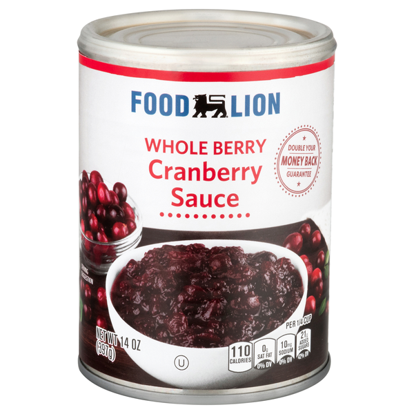 Food Lion Whole Berry Cranberry Sauce