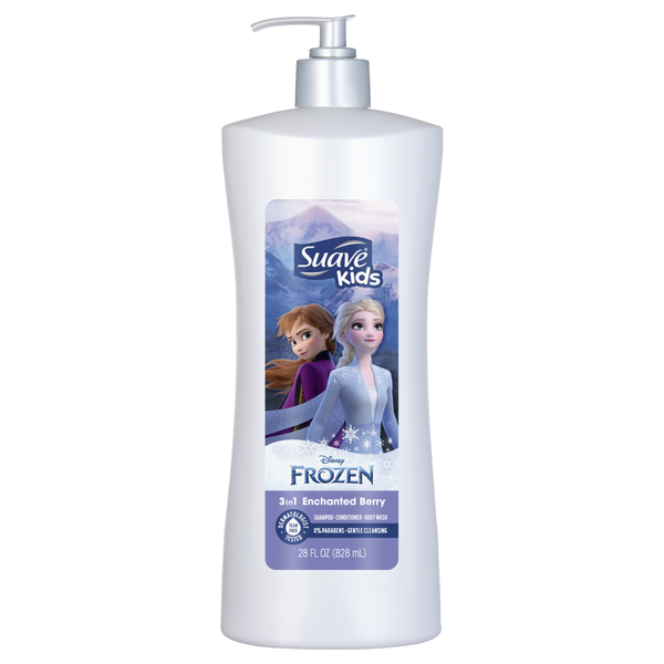 Suave Disney Frozen Enchanted Berry 3-in-1 Shampoo Conditoner & Body Wash