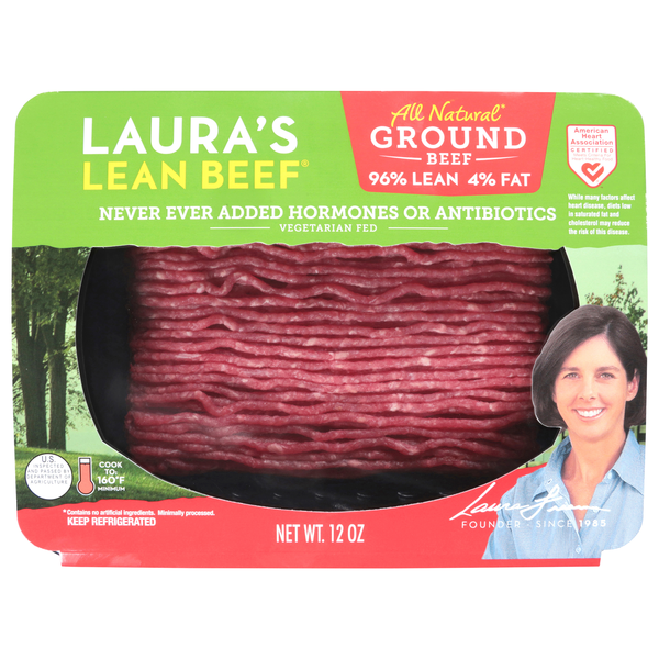 Laura's All Natural 96% Lean 4% Fat Ground Beef Fresh